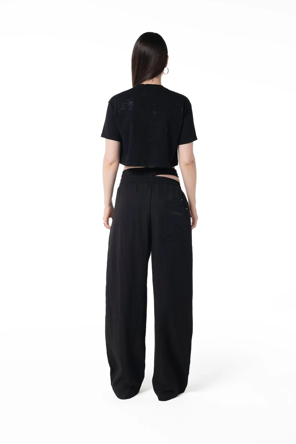 CROP TOP CLEMONT ANNEGARE BLACK