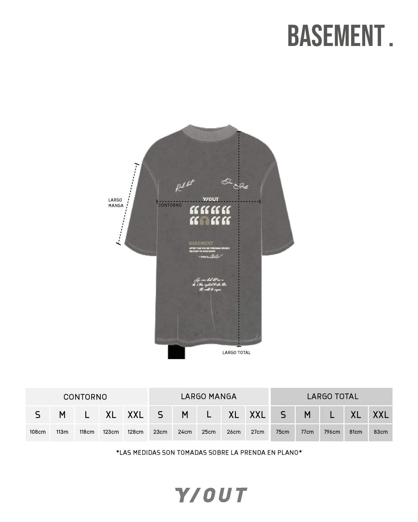 CAMISETA Y/OUT WORD UP T SHIRT