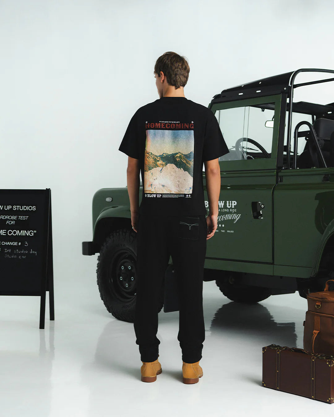 CAMISETA BLOW UP HIGH PEAKS REGULAR FIT BLACK