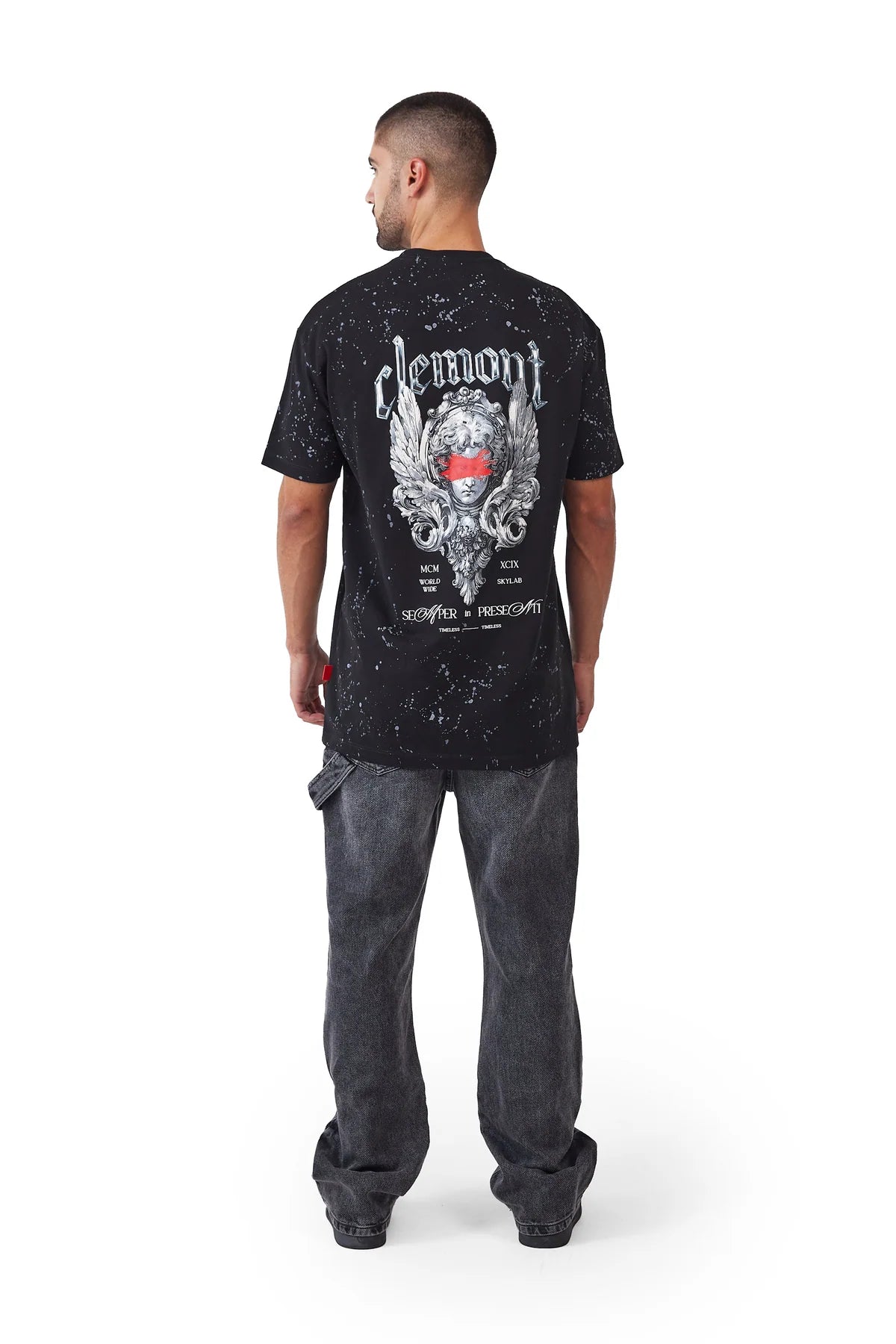 CAMISETA CLEMONT MACCHIA NEGRO