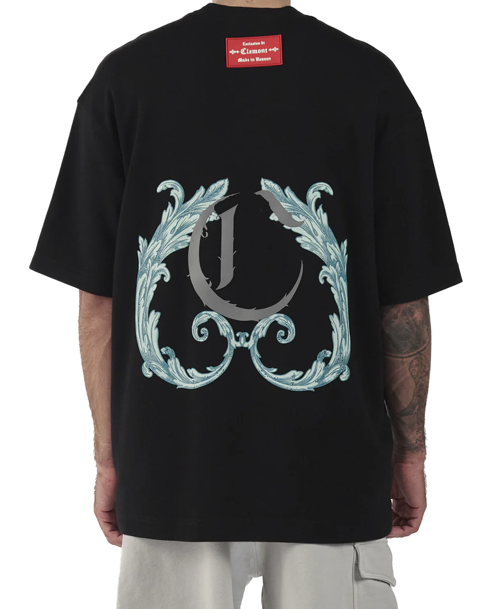 CAMISETA CLEMONT OVERSIZED VIRTU NEGRO