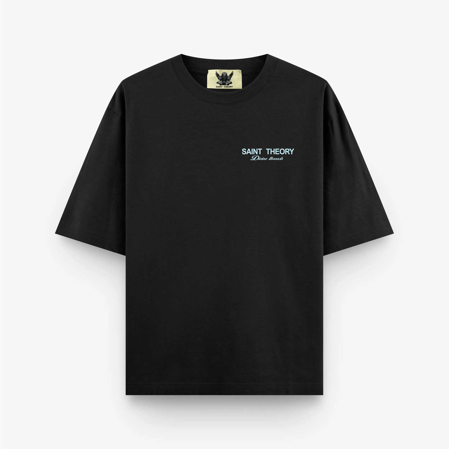CAMISETA OVERSIZED SAINT THEORY HILOS DIVINO NEGRO REFLECTIVO F151