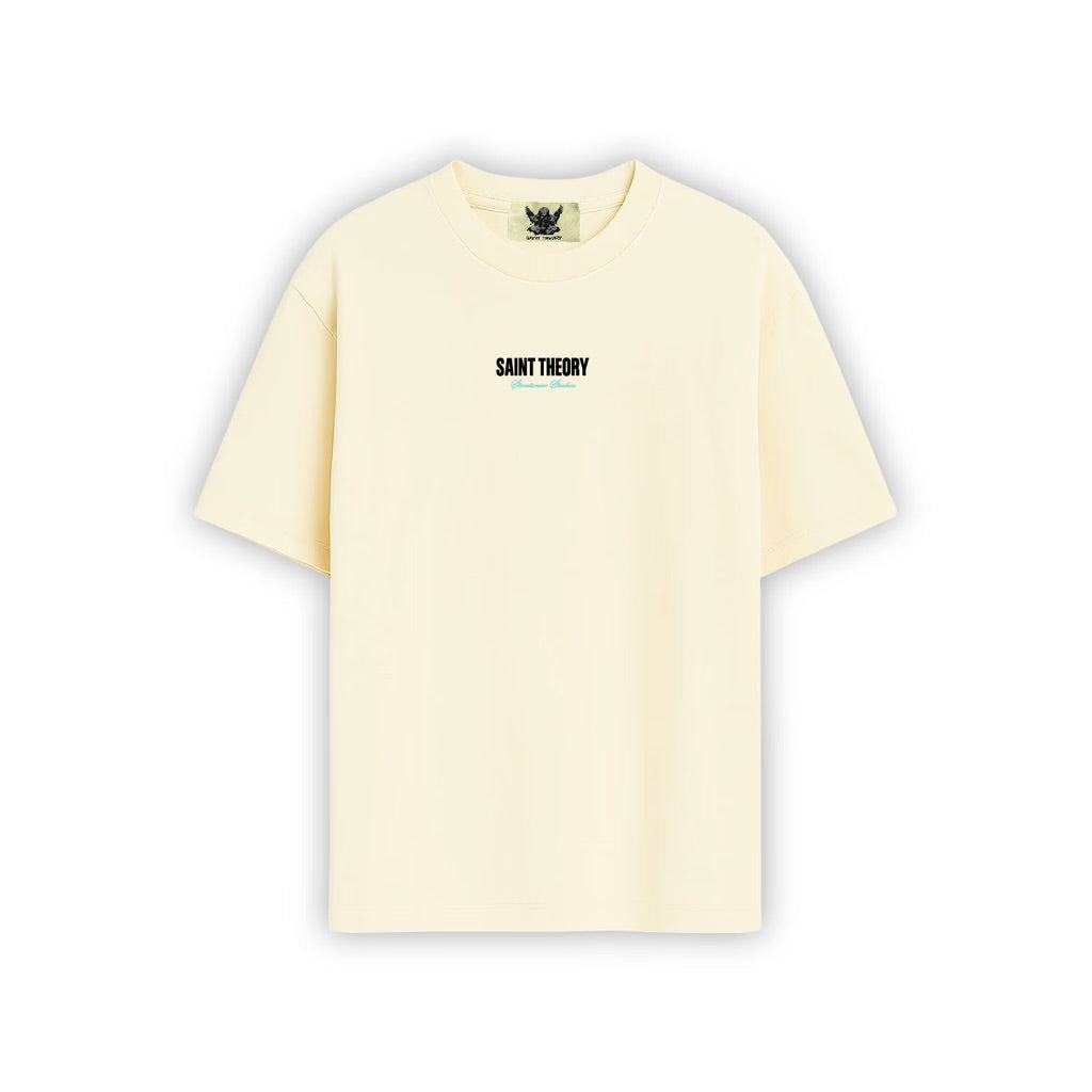CAMISETA OVERSIZED SAINT THEORY THE FIRST LIGHT ZEPH CREMA
