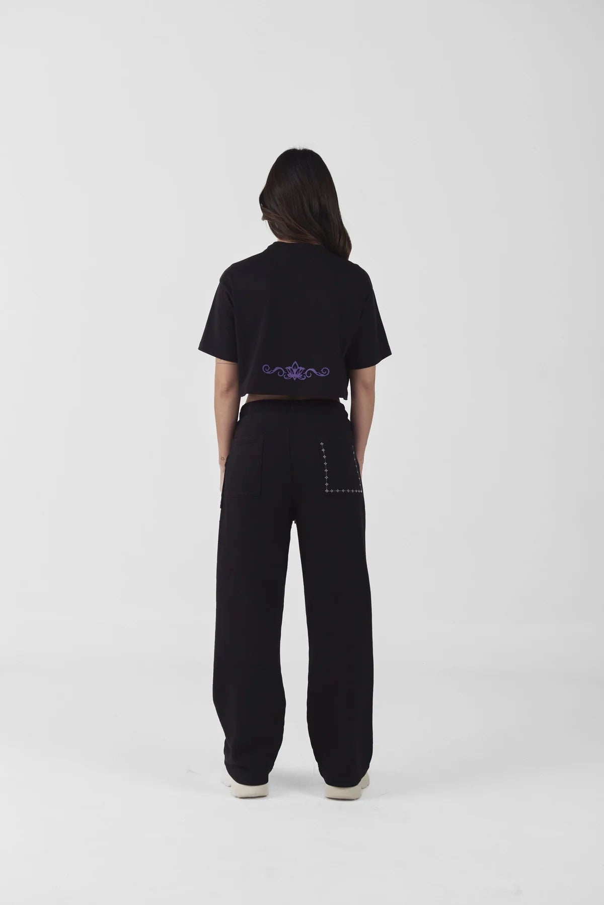 CROP TOP CLEMONT OVERSIZED SACRALITA NEGRO