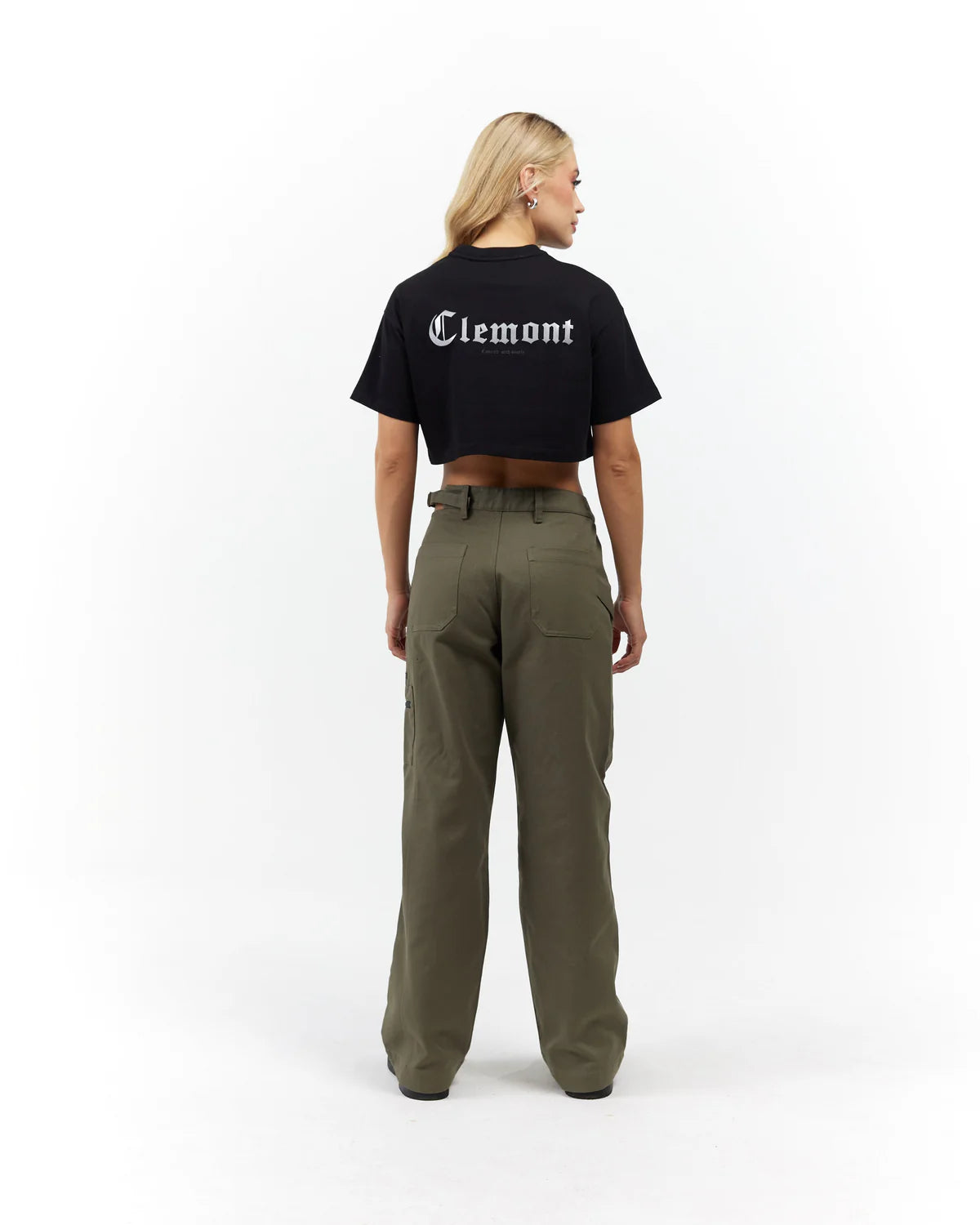 CROP TOP CLEMONT RAGGIANTE BLACK