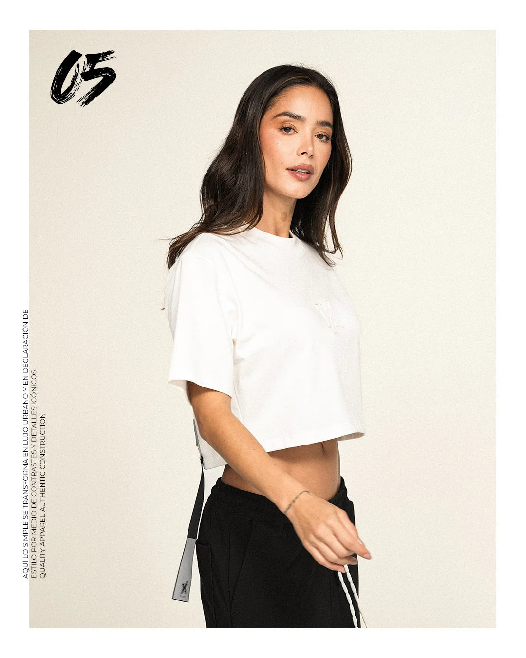 CROP TOP Y OUT DESTROYED