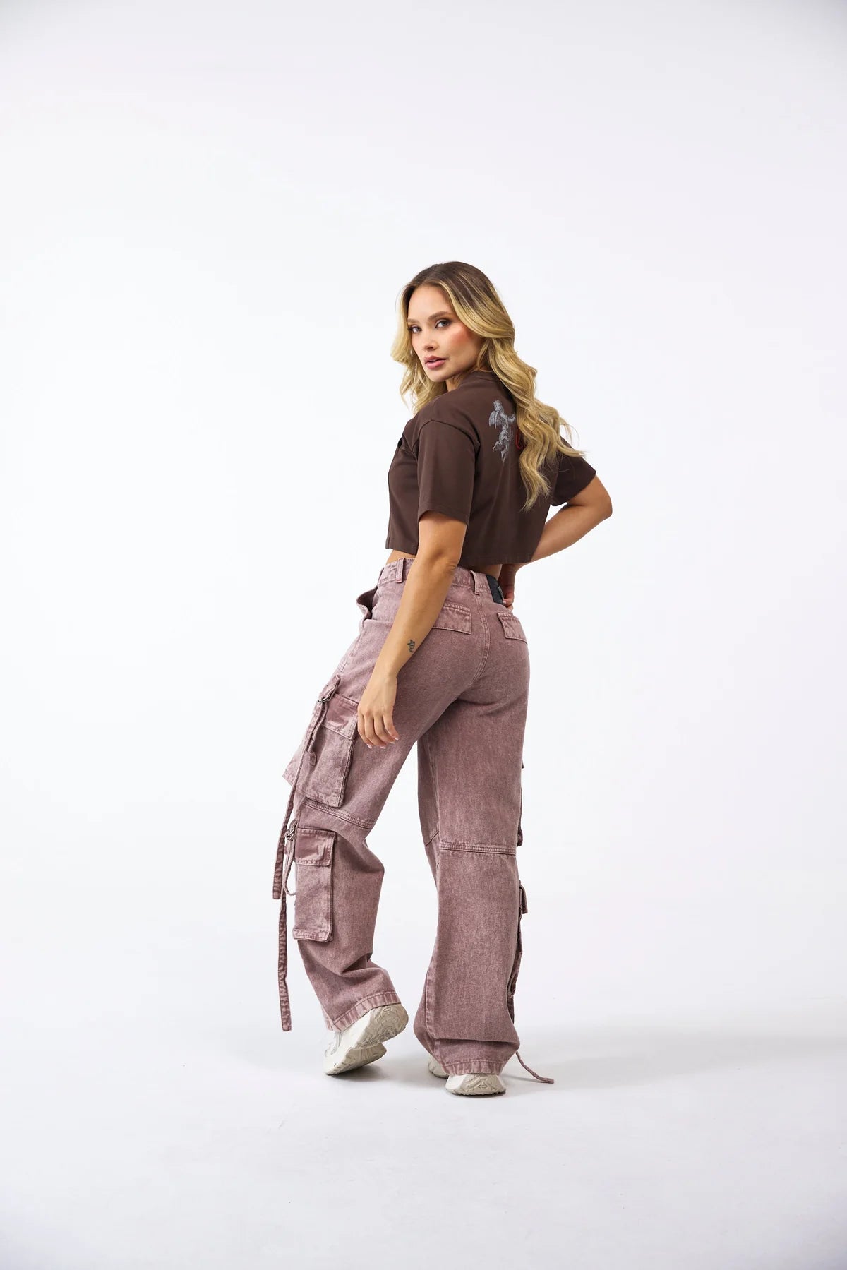 CROP TOP CLEMONT OVERSIZED OROLOGIO MOCCA