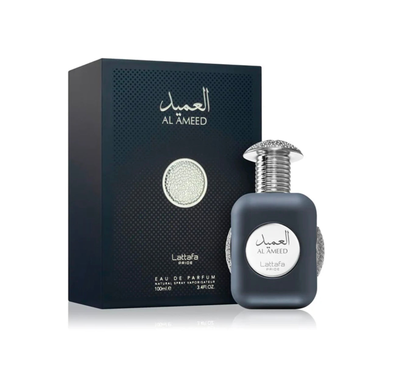 PERFUME LATTAFA PRIDE AL AMEED SILVER 3,4 OZ HOMBRE