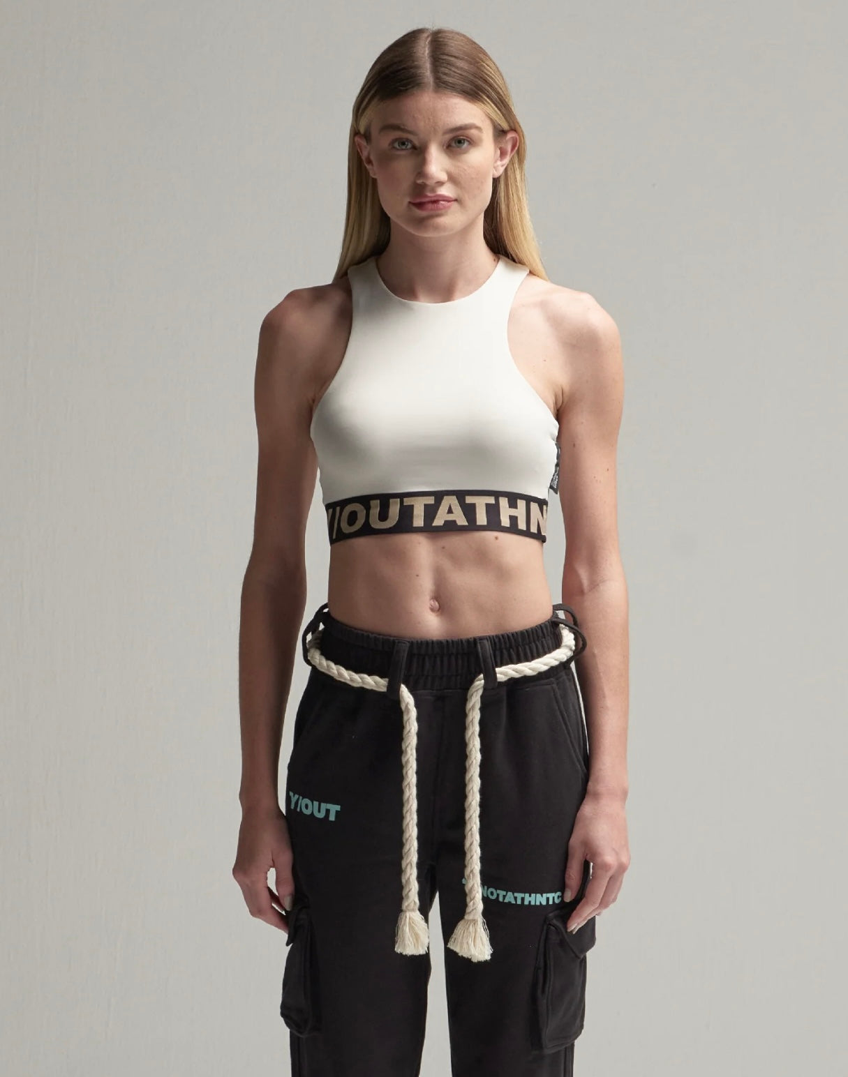 CROP TOP Y/OUT LAYER TOP WHITE