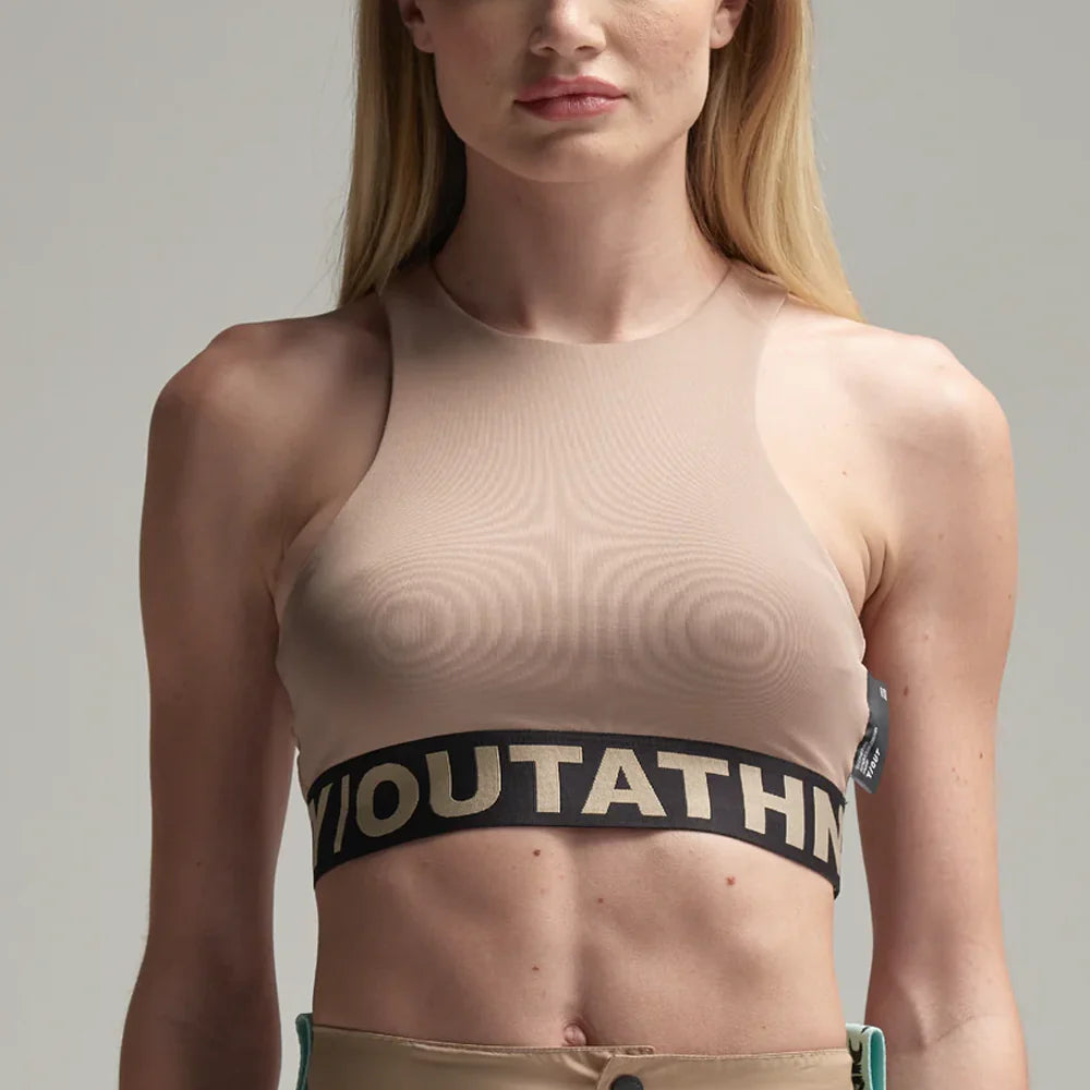 CROP TOP Y/OUT LAYER TOP BROWN