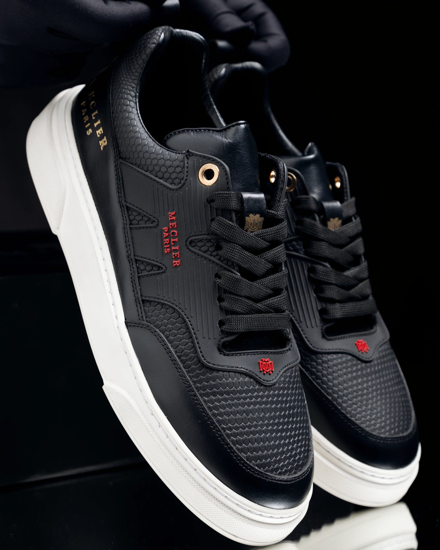 TENIS MECLIER GLOSH VIPER NEGRO BLANCO CUBICK