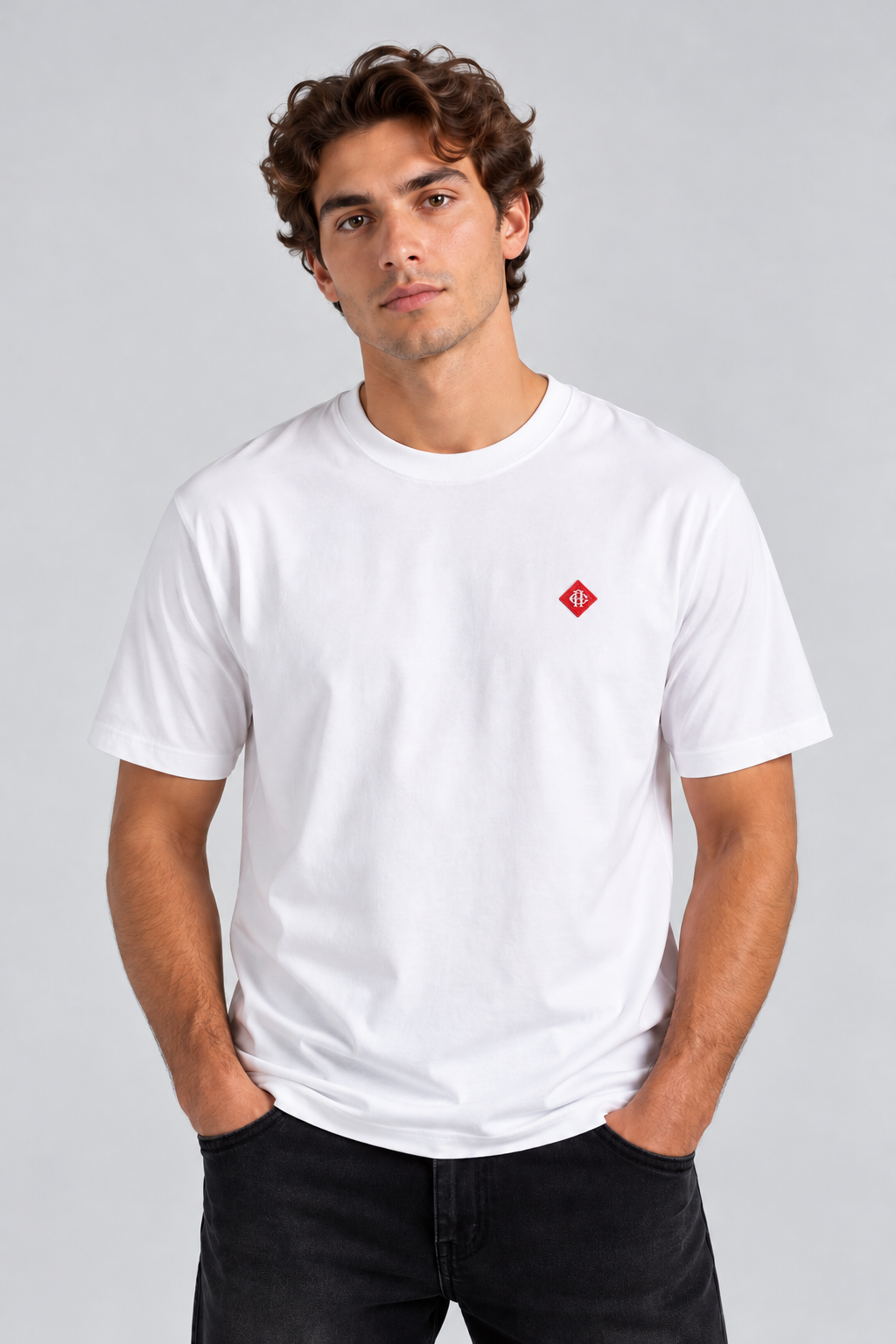 CAMISETA CAPI HORSESHOE RUBBER BLANCA
