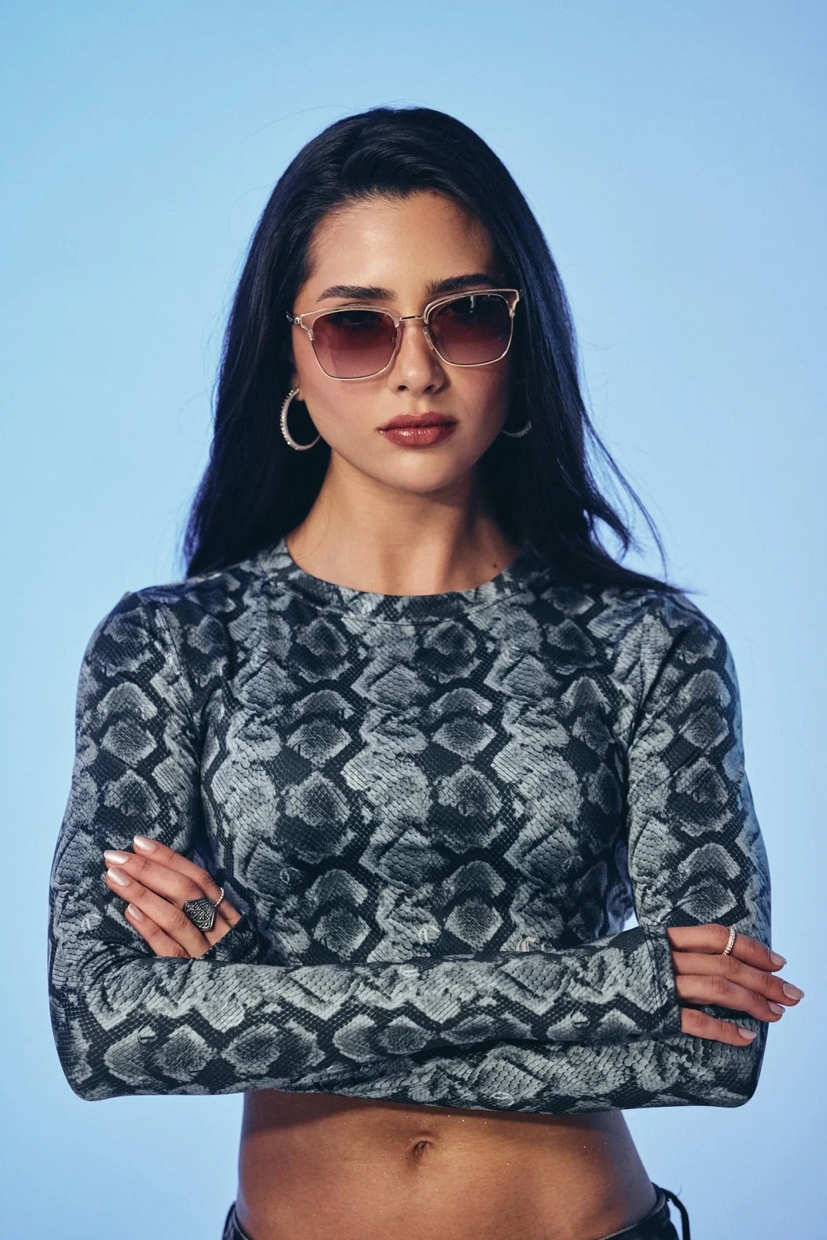 TOP LONG SLEEVE CONCIME GREY