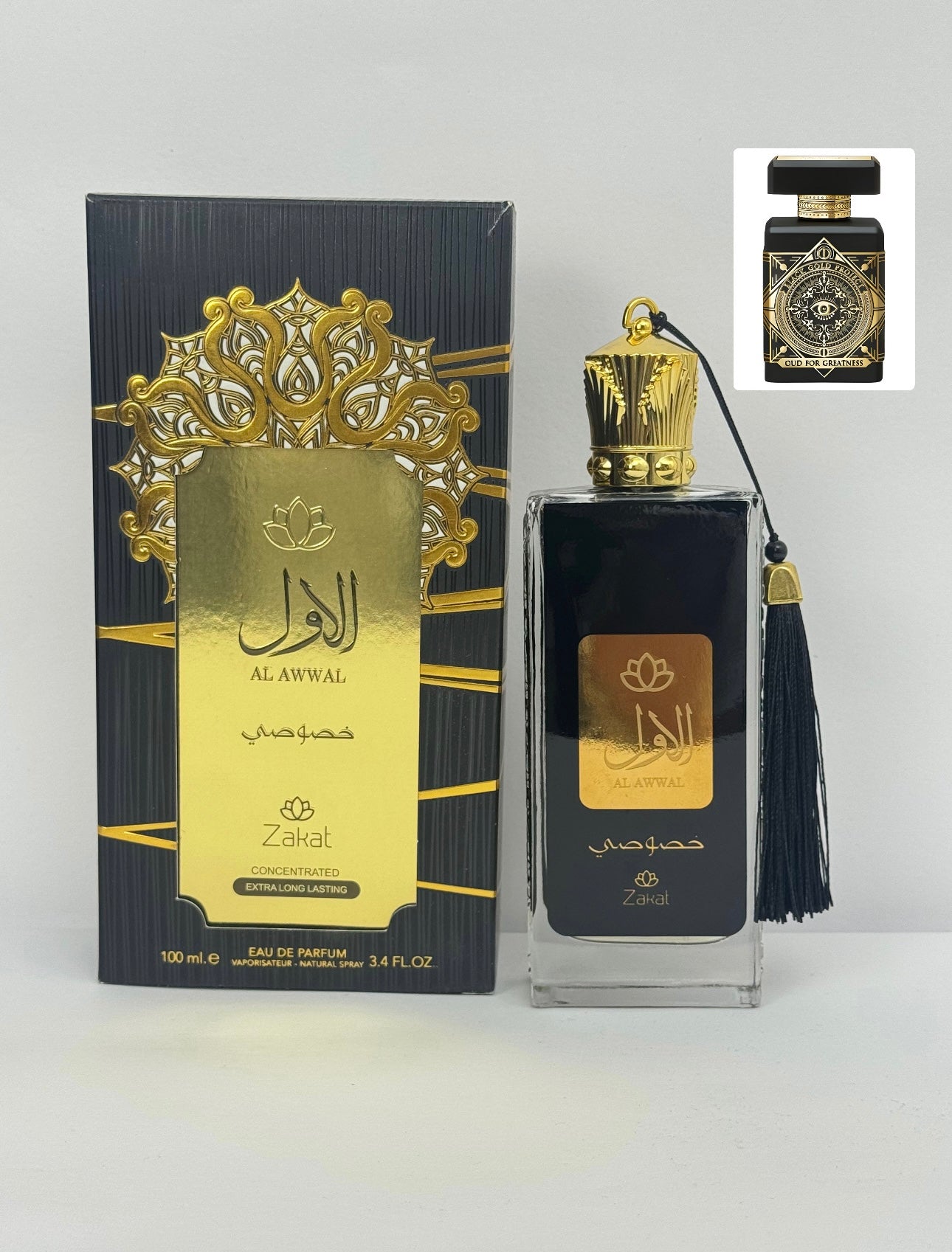 PERFUME ZAKAT AL AWWAL KHUSUSI BLACK GOLD 3,4 OZ UNISEX