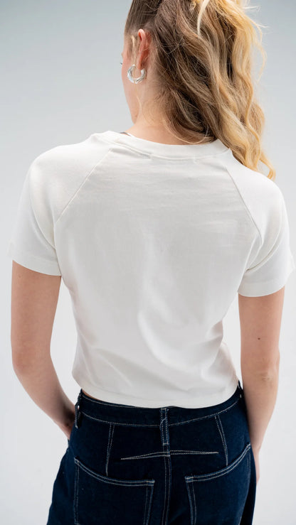 BLUSA BLOW UP SHORT SLEEVE IVORY C7M-1010