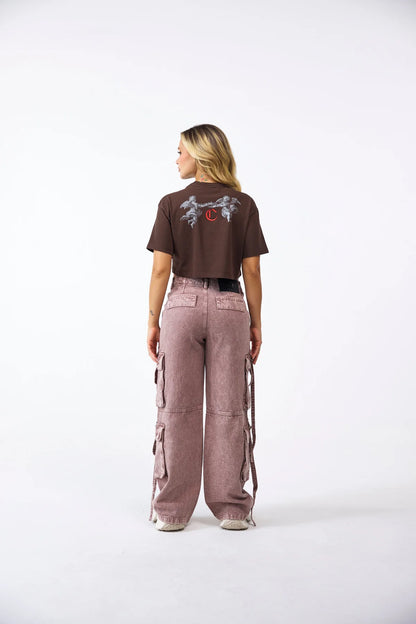 CROP TOP CLEMONT OVERSIZED OROLOGIO MOCCA