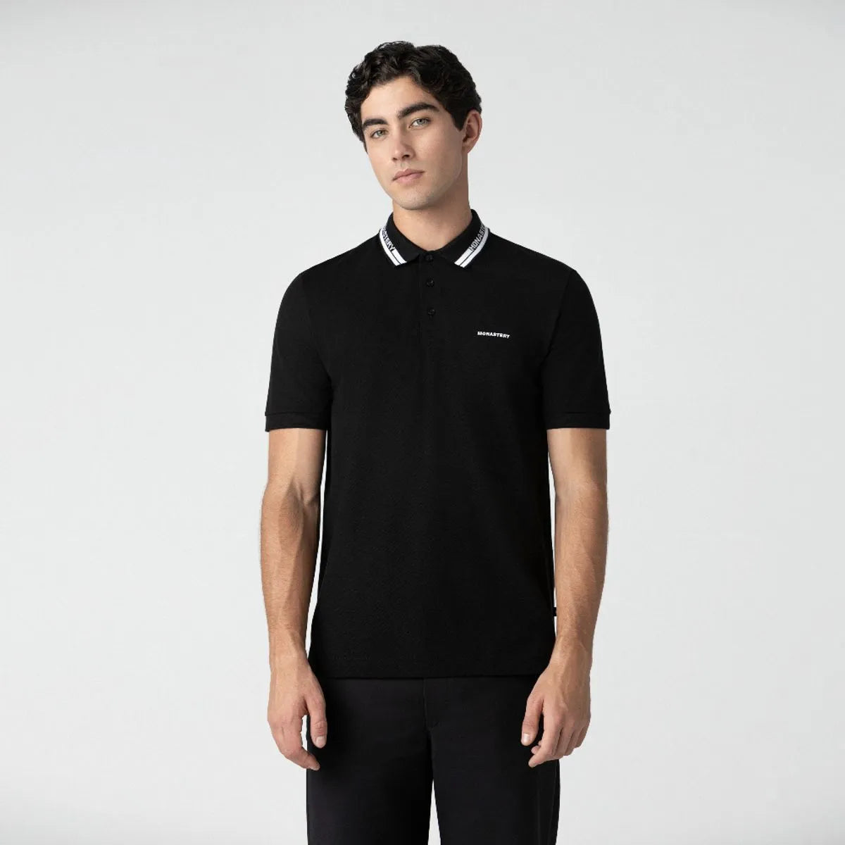 CAMISETA POLO MONASTERY DUDLEY BLACK