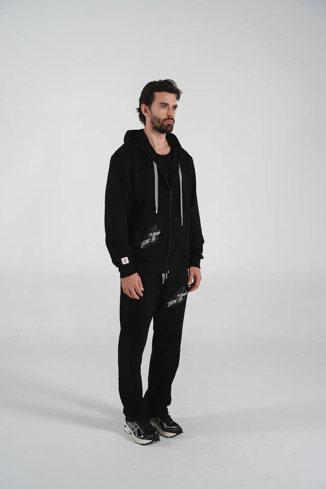 HOODIE BLOW UP TIDE BLACK B31-1100