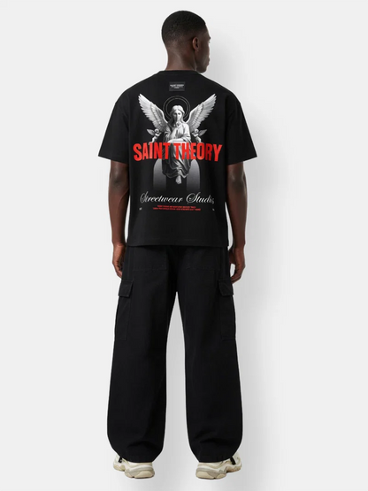 CAMISETA SAINT THEORY SECRET VERSE REBEL ANGEL BLACK RED