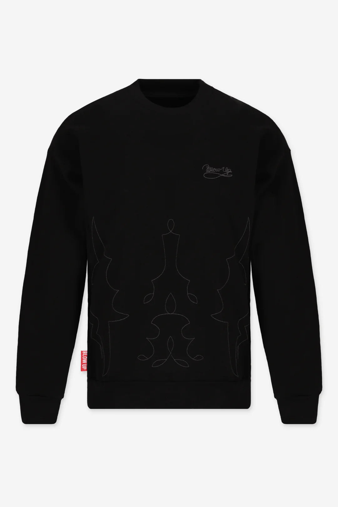 BUZO BLOW UP HOMECOMING BLACK CREWNECK