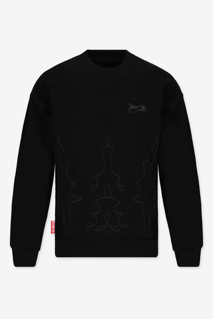 BUZO BLOW UP HOMECOMING BLACK CREWNECK