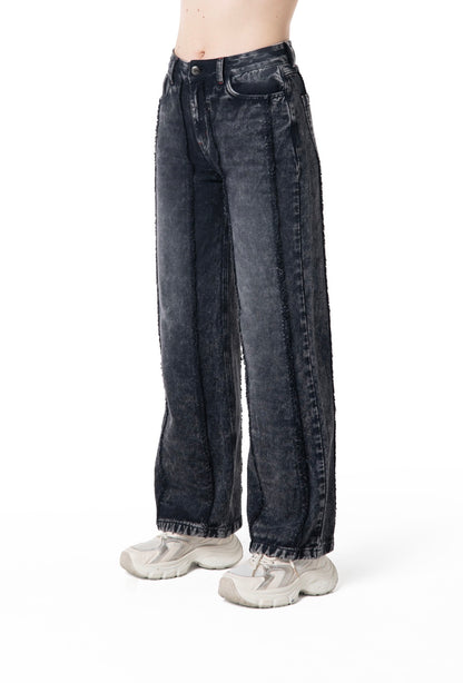 JEAN CLEMONT WIDE LEG CUORE BLACK