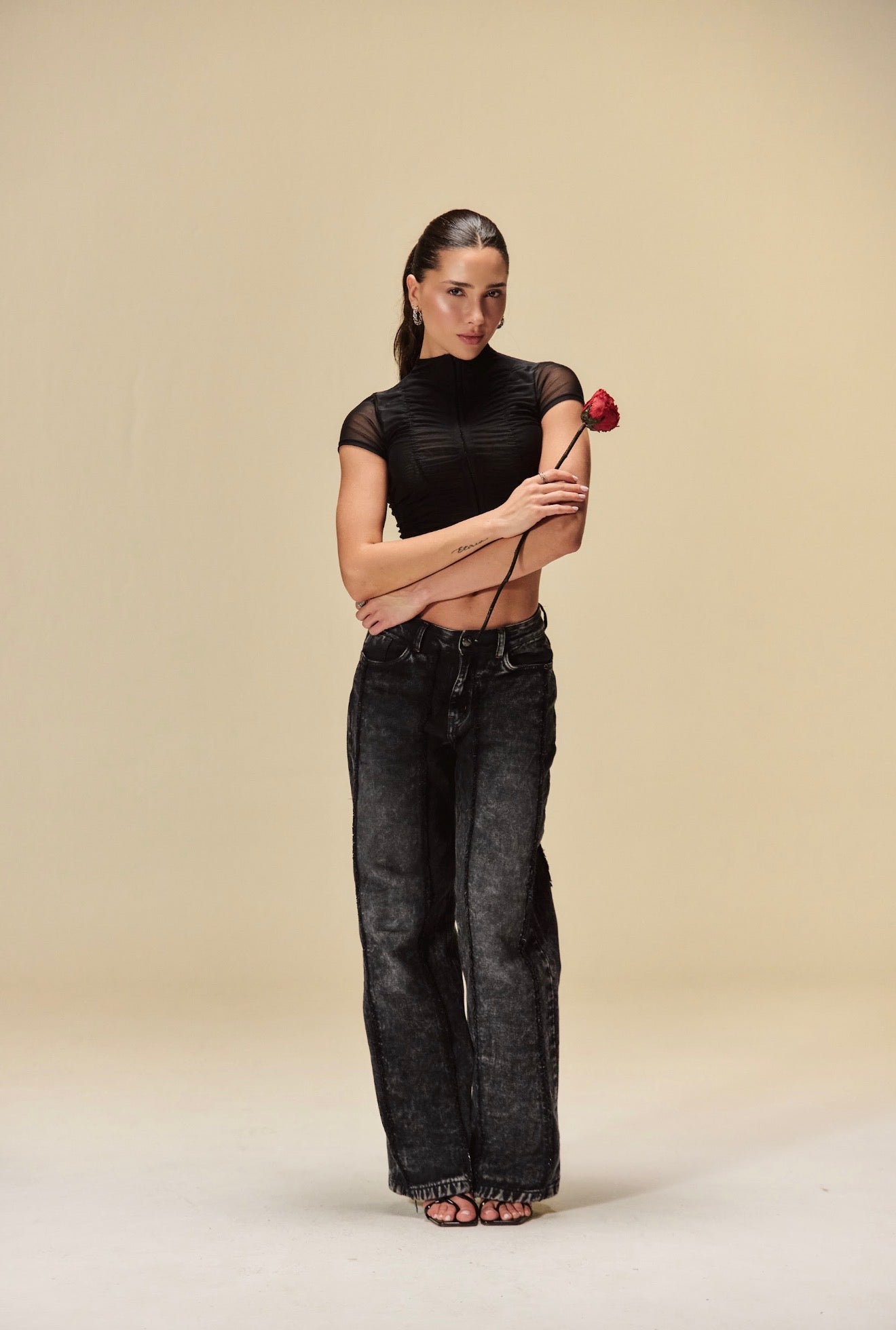 TOP CLEMONT CRESCERE BLACK