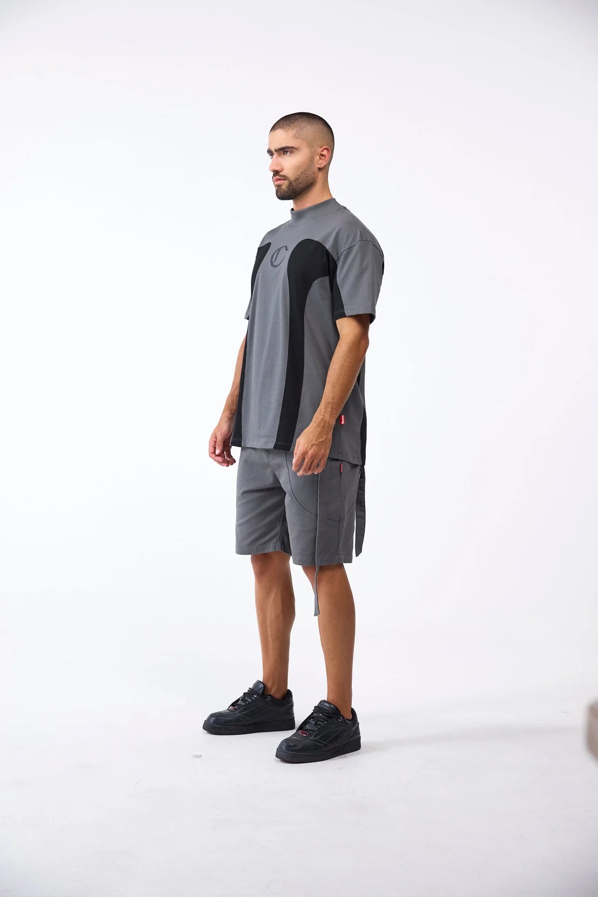 CAMISETA CLEMONT RAGNO GRIS NEGRO