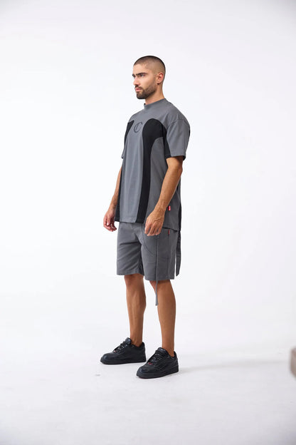 CAMISETA CLEMONT RAGNO GRIS NEGRO