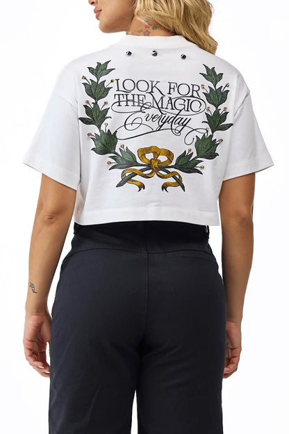 CROP TOP CLEMONT CENERE CREMA