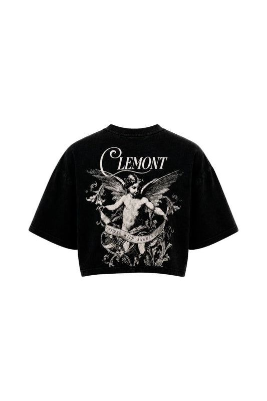 CROP TOP CLEMONT SPESSORE BLACK