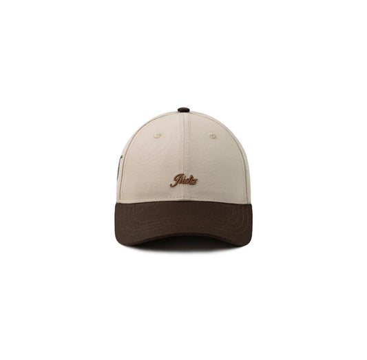 GORRA JUDIZ DRILL NARANJAS BEIGE X CAFE