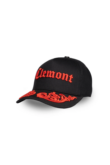 GORRA CLEMONT AMICIZIA NEGRO ROJO
