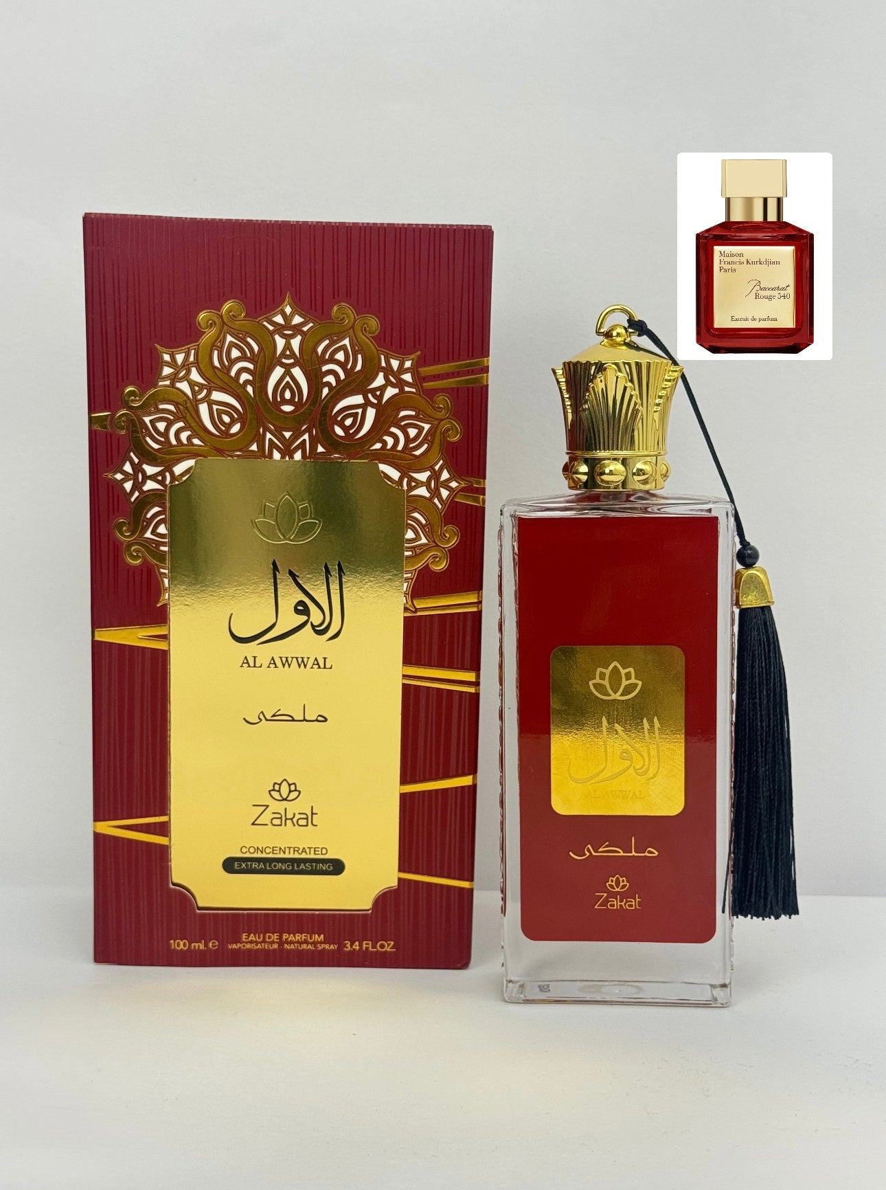 PERFUME ZAKAT AL AWWAL MALAKI ROJO 3,4 OZ UNISEX