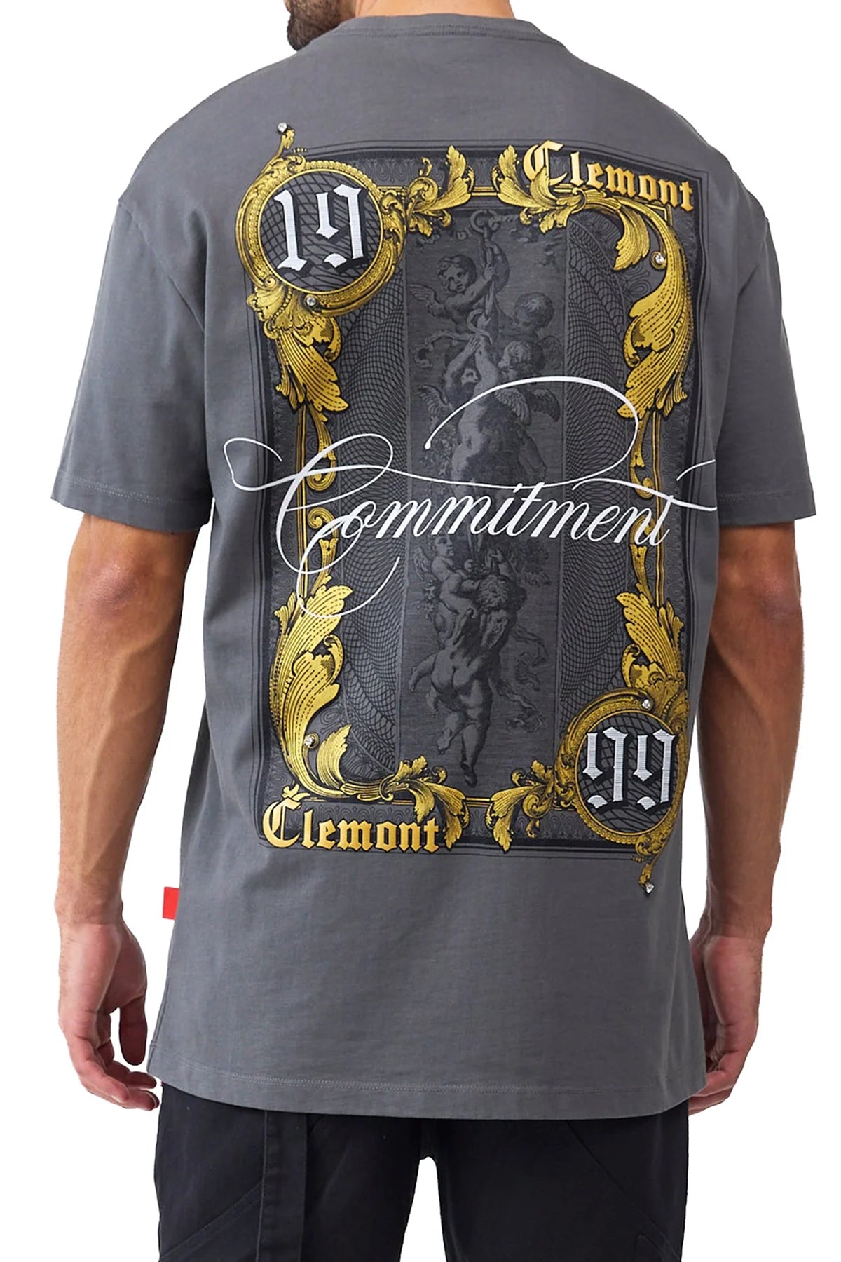 CAMISETA CLEMONT CUPOLA GRIS OSCURO