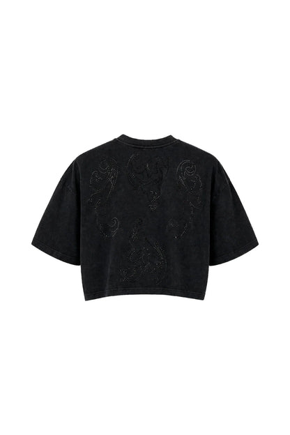 CROP TOP CLEMONT ANNEGARE BLACK