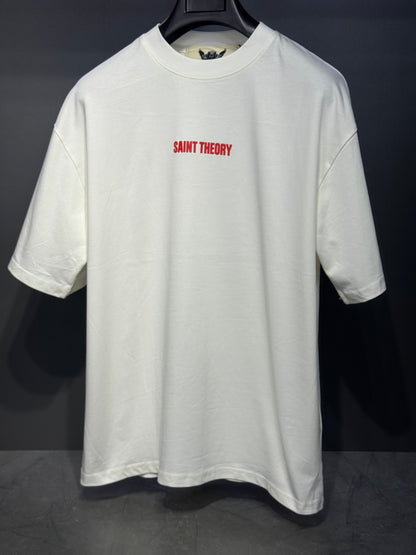 CAMISETA OVERSIZED SAINT THEORY SECRET VERSE REBEL MARFIL ANGEL