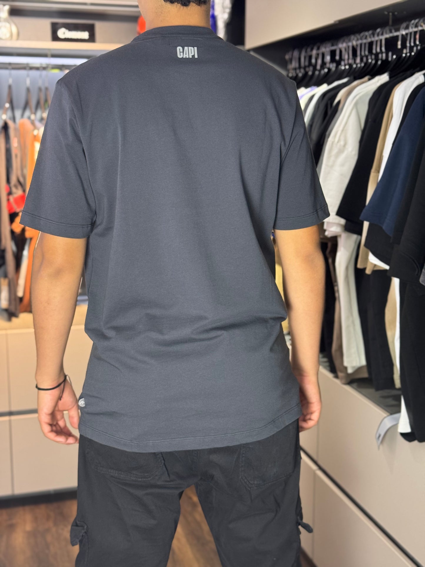 CAMISETA CAPI HORSESHOE GRIS