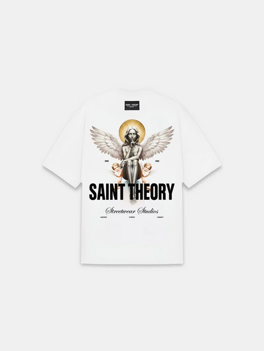 CAMISETA SAINT THEORY EVANGELIUM SECRET VERSE ELYRA SACRED WHITE