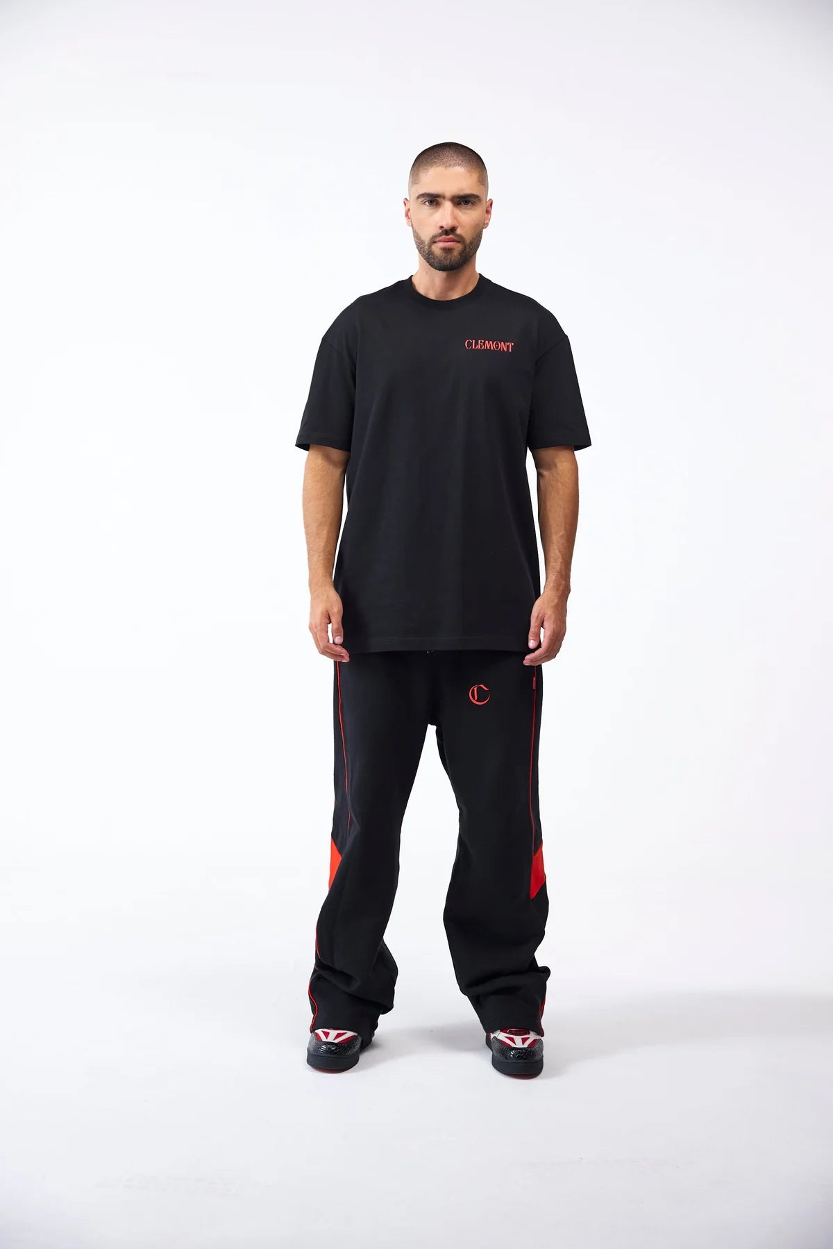 CAMISETA CLEMONT OMISSIONE NEGRO