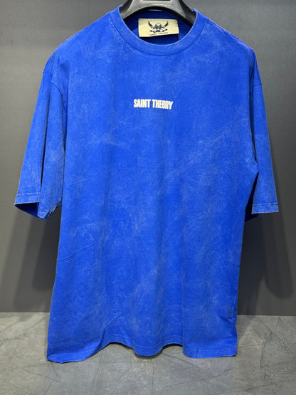 CAMISETA OVERSIZED SAINT THEORY SECRE VERSE ELYRA 2.0 AZUL DESVANECIDO