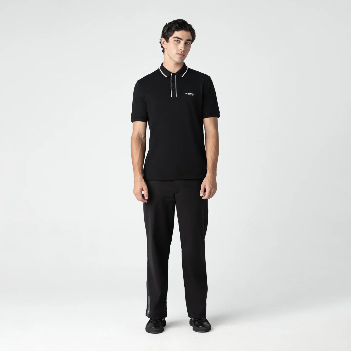 CAMISETA POLO MONASTERY VIGOR BLACK