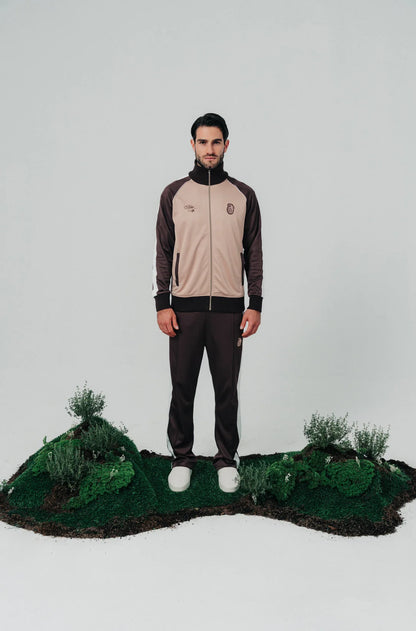 JOGGER BLOW UP BROWN TRACKSUIT PANTS SD43-9010