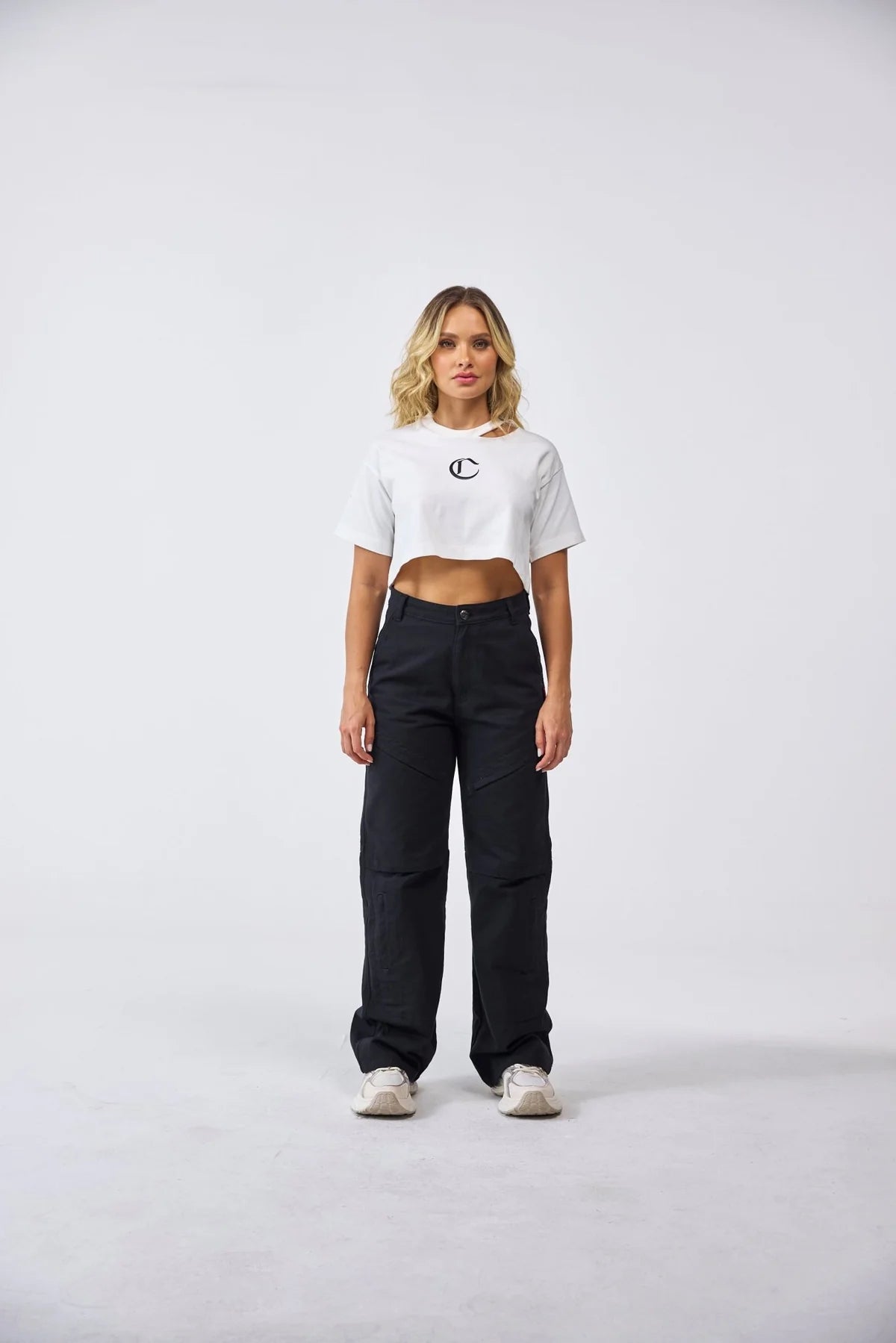CROP TOP CLEMONT CENERE CREMA