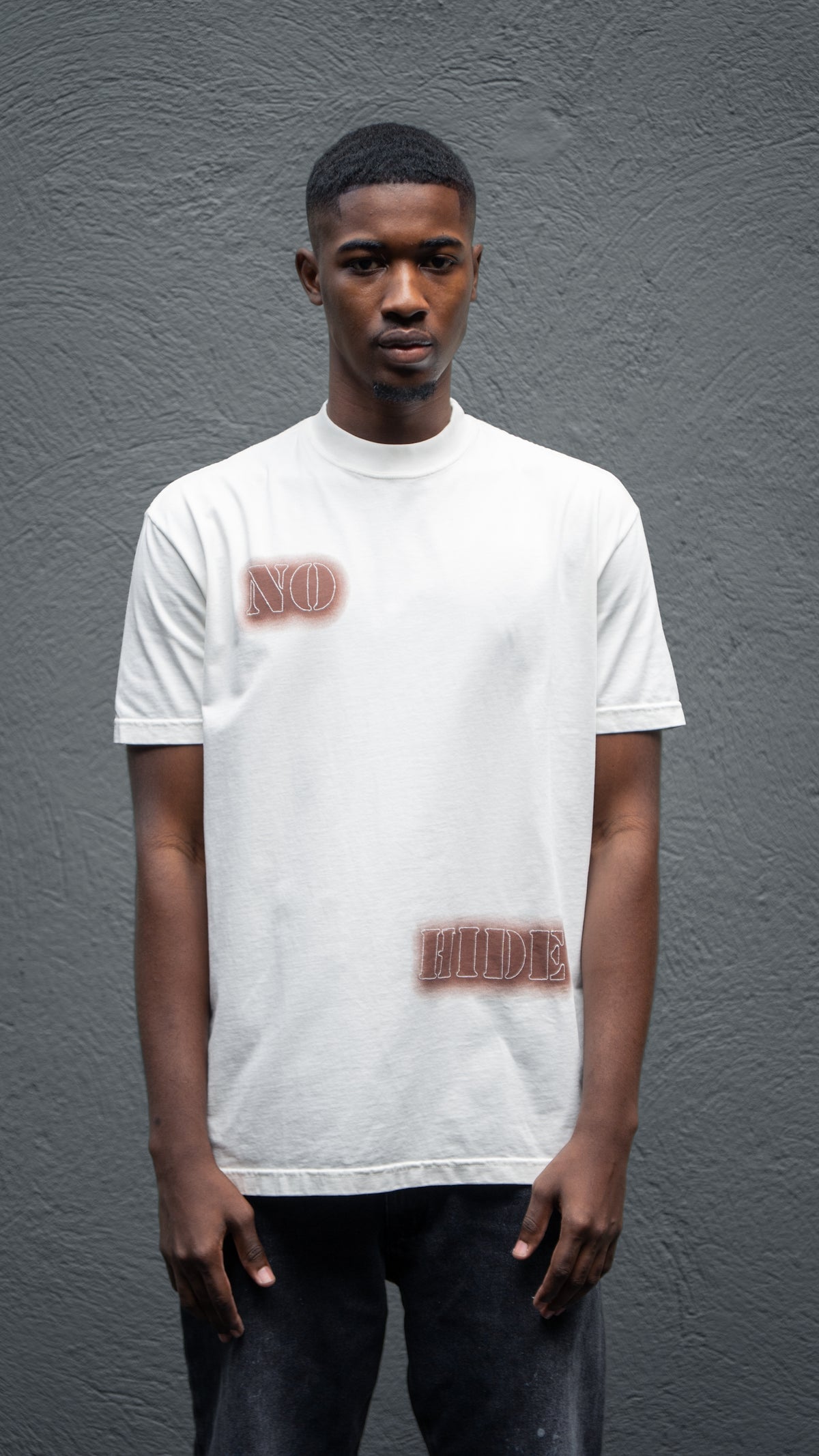 CAMISETA  NO HIDE IVORY BURNED HOMBRE