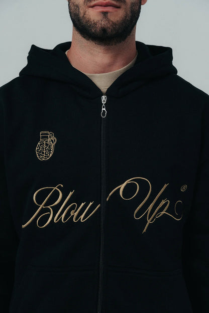 BUZO BLOW UP BLACK HOODIE B45-1100