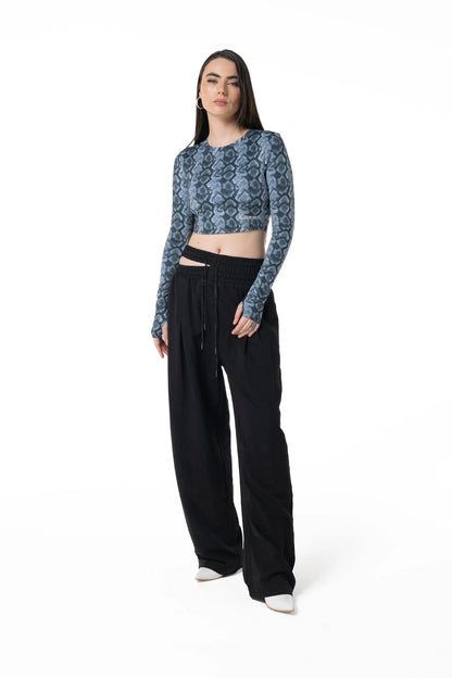 TOP LONG SLEEVE CONCIME GREY