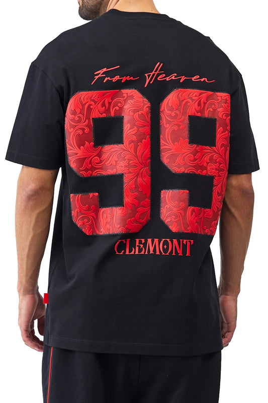 CAMISETA CLEMONT OMISSIONE NEGRO
