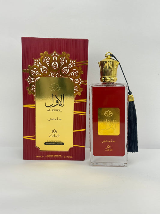 PERFUME ZAKAT AL AWWAL MALAKI ROJO 3,4 OZ UNISEX