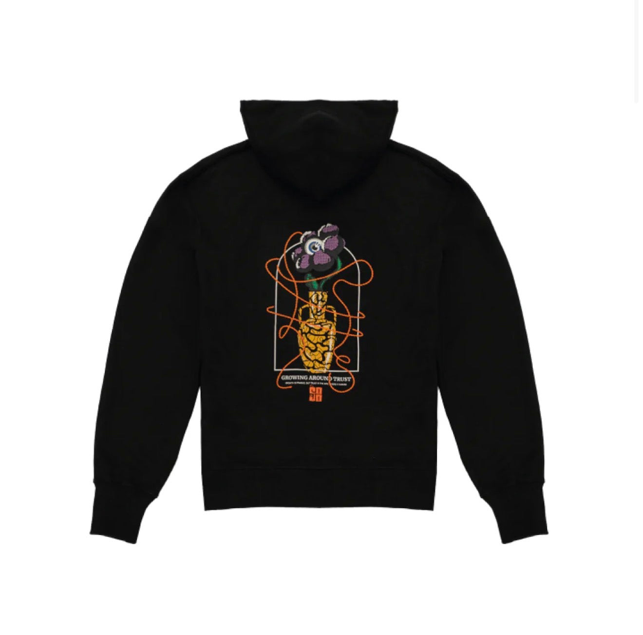 HOODIE JUDIZ NEGRO BORDADO